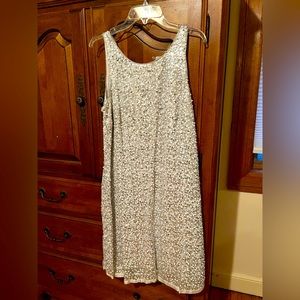 Beautiful silver sequin sheath dress